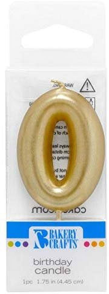 DecoPac Bakery Crafts 2446 Mini Gold Number Wax Candle Number 7 ...