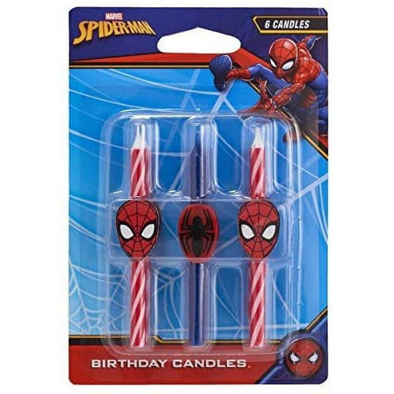 Bougies d'anniversaire Spider-Man, paq. 3