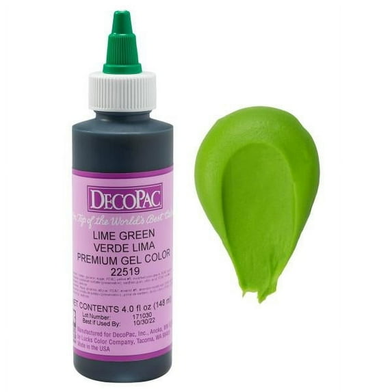DecoPac Lime Green Premium Trend Gel Premium Gel Color