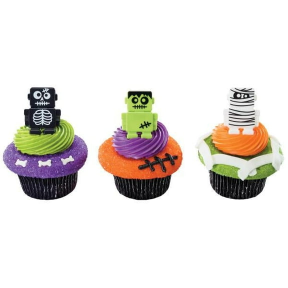 DecoPac Monsterbot Robot Cupcake Rings (144 Count)