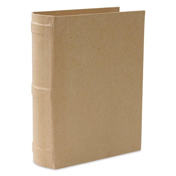DecoPatch Paper Mache Box - Book, 9" x 7" x 2"