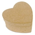 thumbnail image 1 of DecoPatch Paper Mache Box - Heart, 2" x 2" x 1", 1 of 1