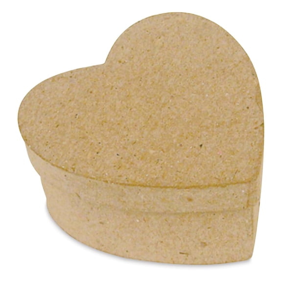 DecoPatch Paper Mache Box - Heart, 2" x 2" x 1"