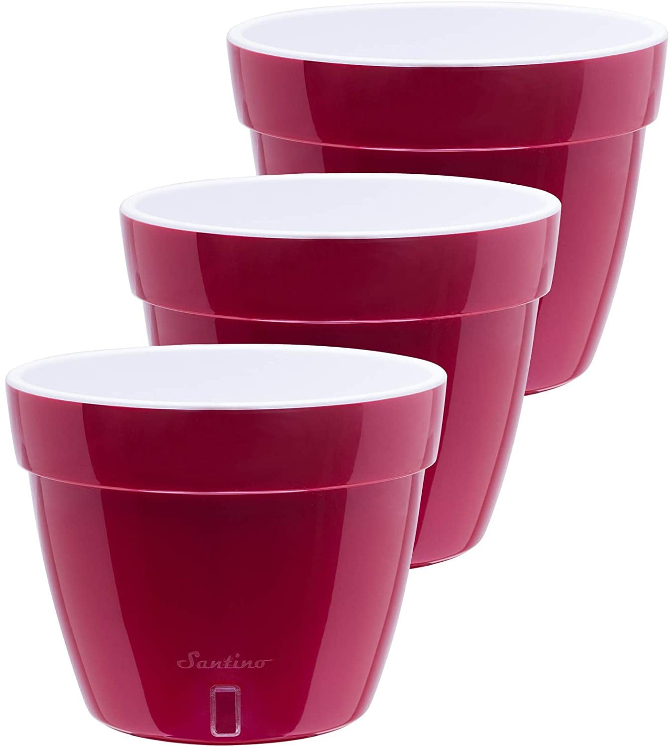 DecoPots - 3 Pack - 7.9 Inch - Self Watering Planter - Modern Flower ...