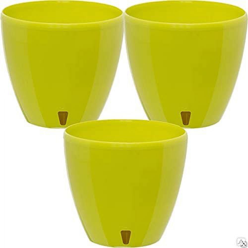 DecoPots 5.5" Self Watering Planter 3 Pack Indoor/Outdoor