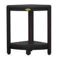 thumbnail image 1 of DecoTeak® SnazzyCorner® Fully Assembled 18"H Teak Wood Corner Shower Bench with Shelf in Woodland Brown Finish, 1 of 11