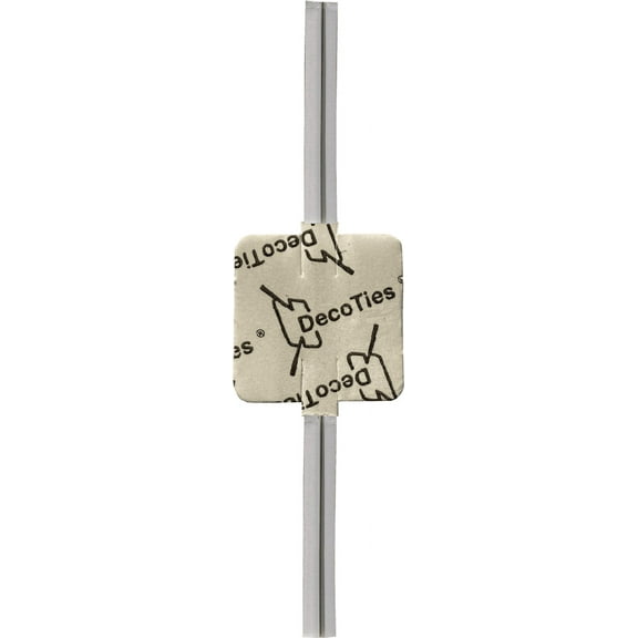 DecoTies Fasteners, Stick and Twist Ties for Artificial Garlands, 48 Count