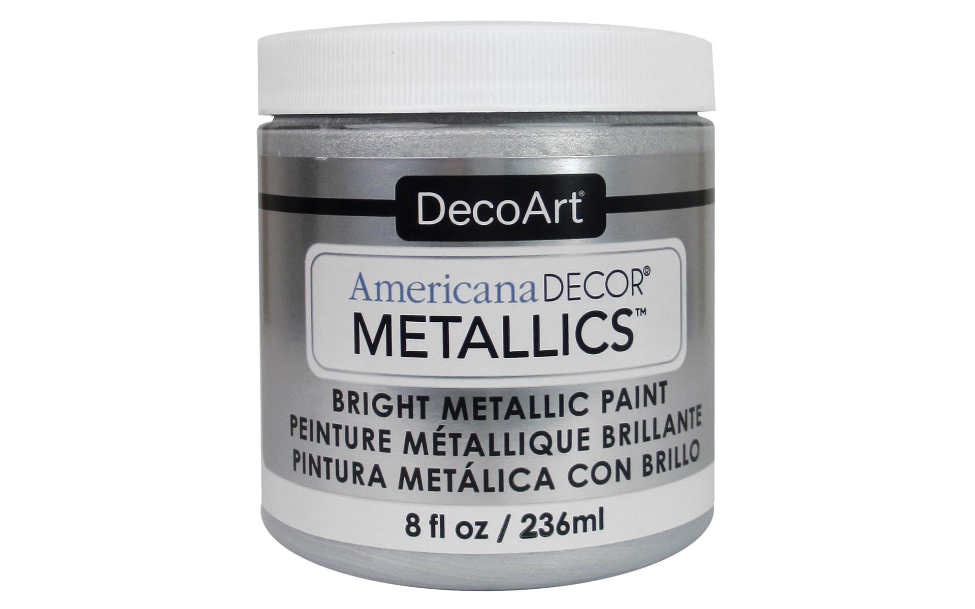Decoart Americana Decor Metallics 8oz Sterl Slvr