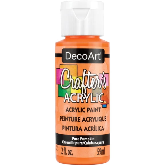 DecoArt Crafter's Acrylic All-Purpose Paint 2oz-Pure Pumpkin