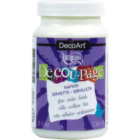Americana DecouPage Glue Widemouth Jar8oz Napkin