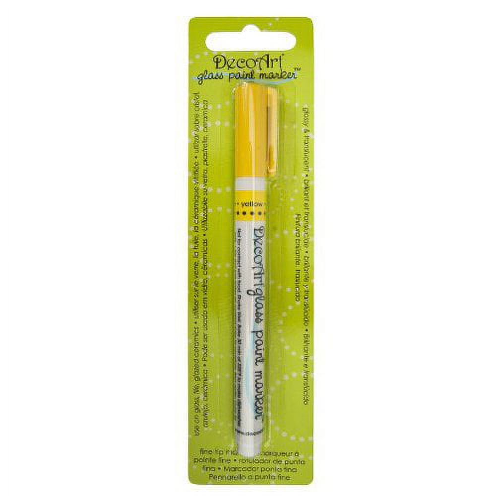 Decoart Glass Paint Marker Yellow