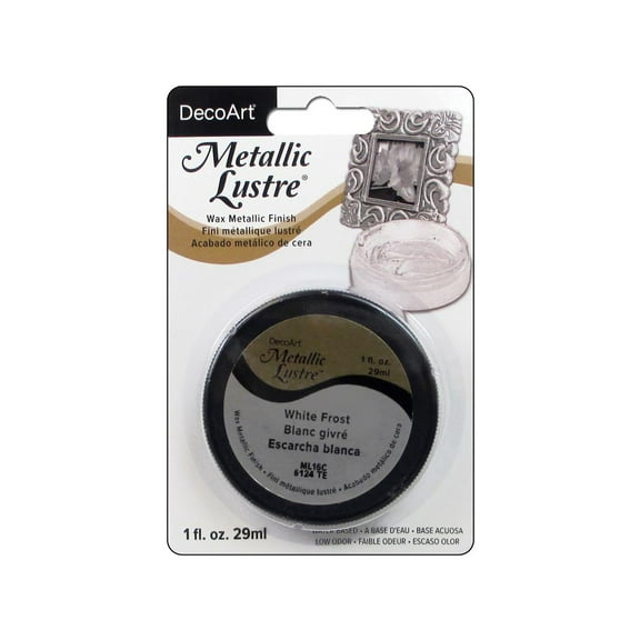 Decoart Metallic Lustre 1oz Frost White