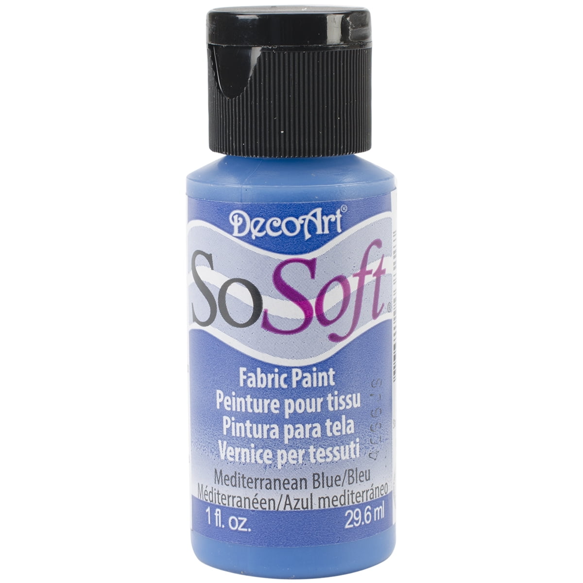 Decoart SoSoft Fabric Paint 1oz Mediterran Blue 