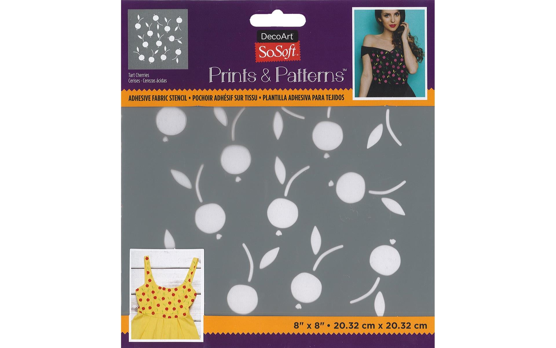 DecoArt Americana Houndstooth Stencil - 12x12 Inch, Reusable For Painting, Scrapbooking & Crafts