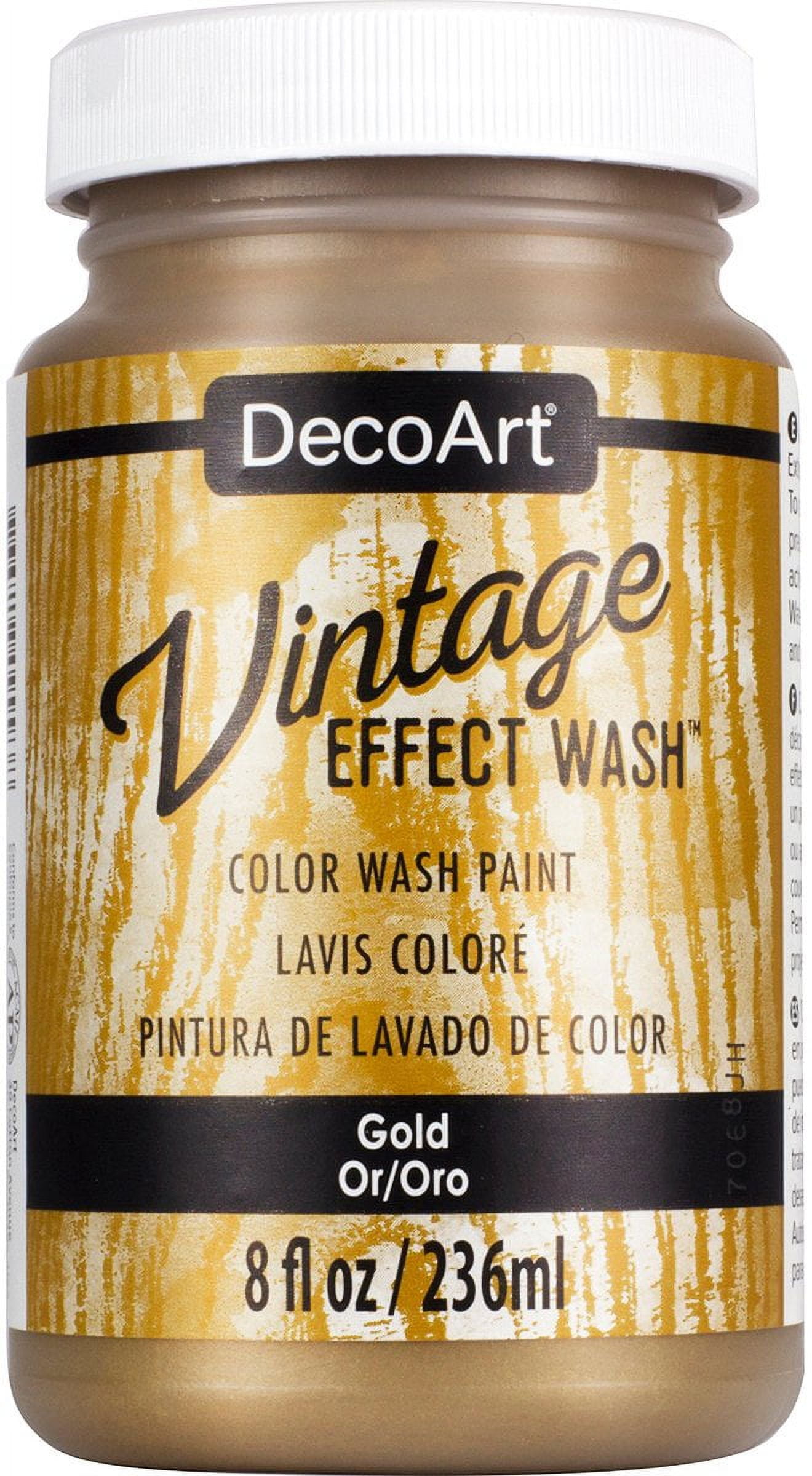 Decoart Vintage Effect Wash 8oz Gold