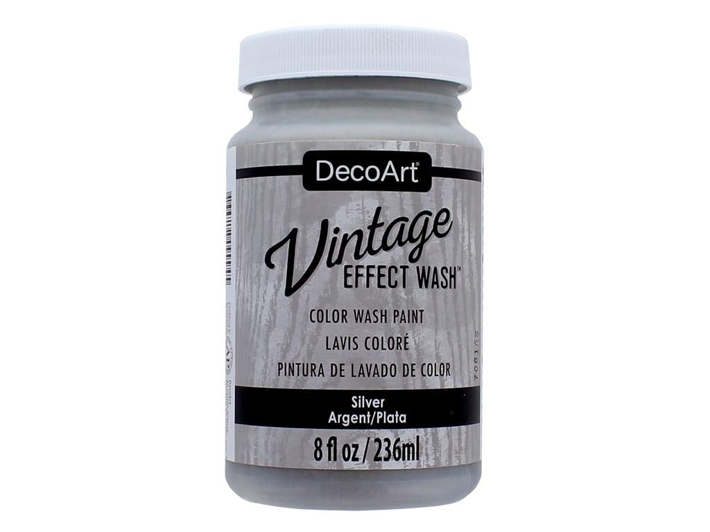 Decoart Vintage Effect Wash 8oz Silver