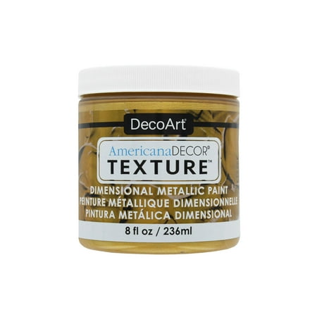 Decoart a Texture Metallics 8oz Bright Gld