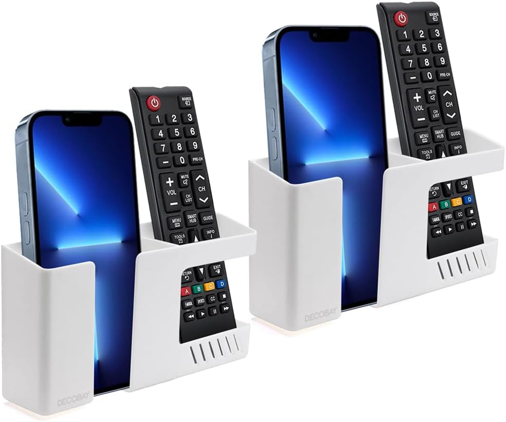 Decobay 2 Pack Wall Mount Phone Holder, PunchFree WallMounted Mobile