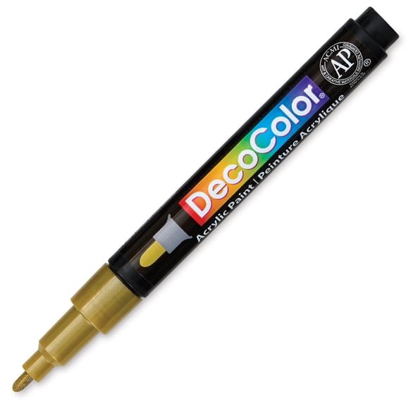 Decocolor Acrylic Paint Marker - Metallic Gold, Fine