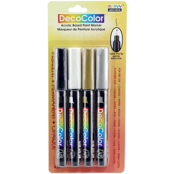 DecoColor Extra Fine Tip Acrylic Paint Marker Set