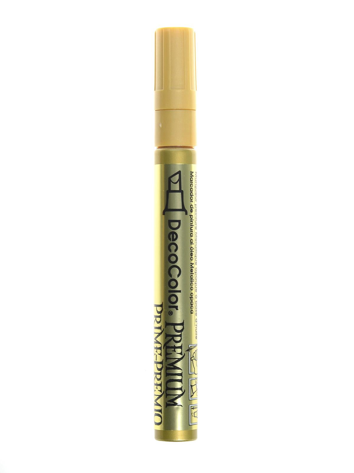 Decocolor Premium Markers chisel point, gold (pack of 6)