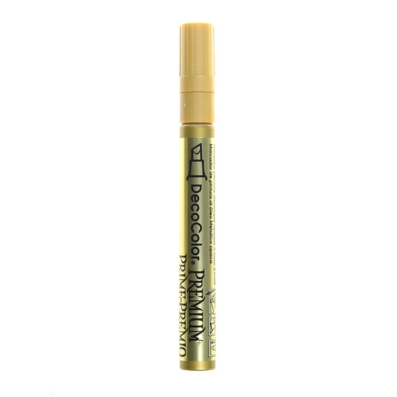 Decocolor Premium Markers chisel point, gold (pack of 6)