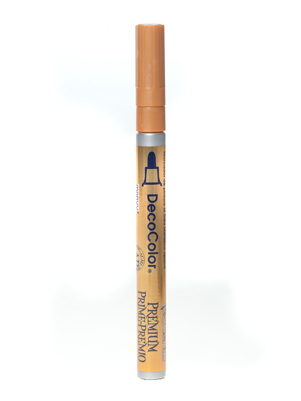 Decocolor Premium Markers fine tip, copper (pack of 12)