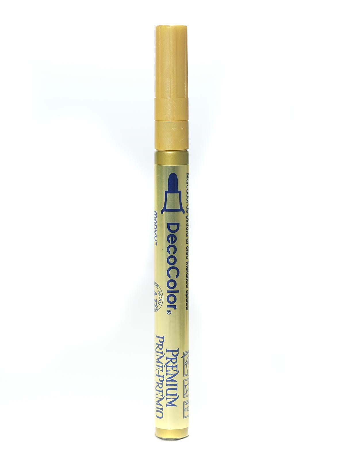 Decocolor Premium Markers fine tip, gold (pack of 12)