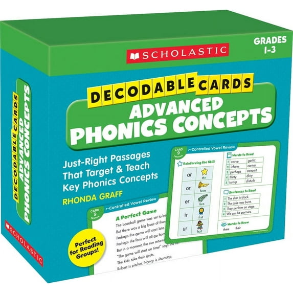 Decodable Cards: Advanced Phonics Concepts, (Paperback)