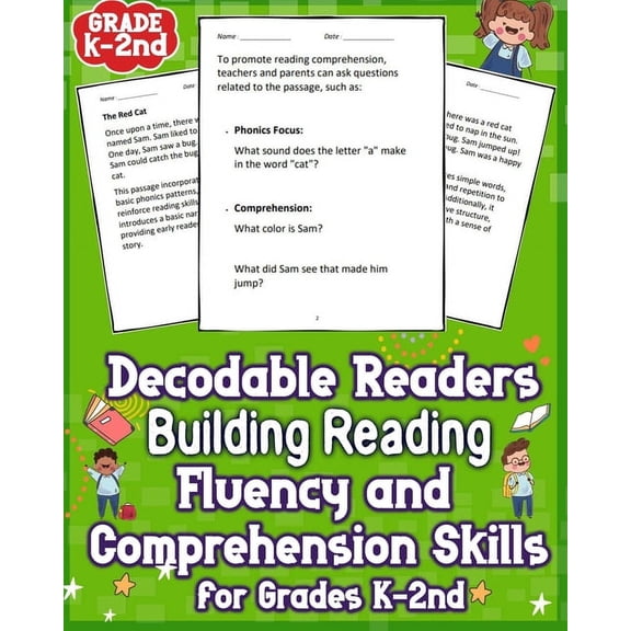 Decodable Readers Building Reading Fluency and Comprehension Skills for Grades K-2nd: Unlock comprehension and fluency with engaging passages tailored for young learners. Dive into the science of read