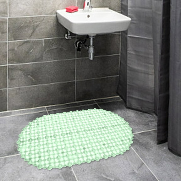 Decodean New Bathroom Tub Non Slip Bath Floor Bubble Shower Carpet Bathtub Tub Mat Plastic Rubber PVC Polyester Carpet,E,Plastic