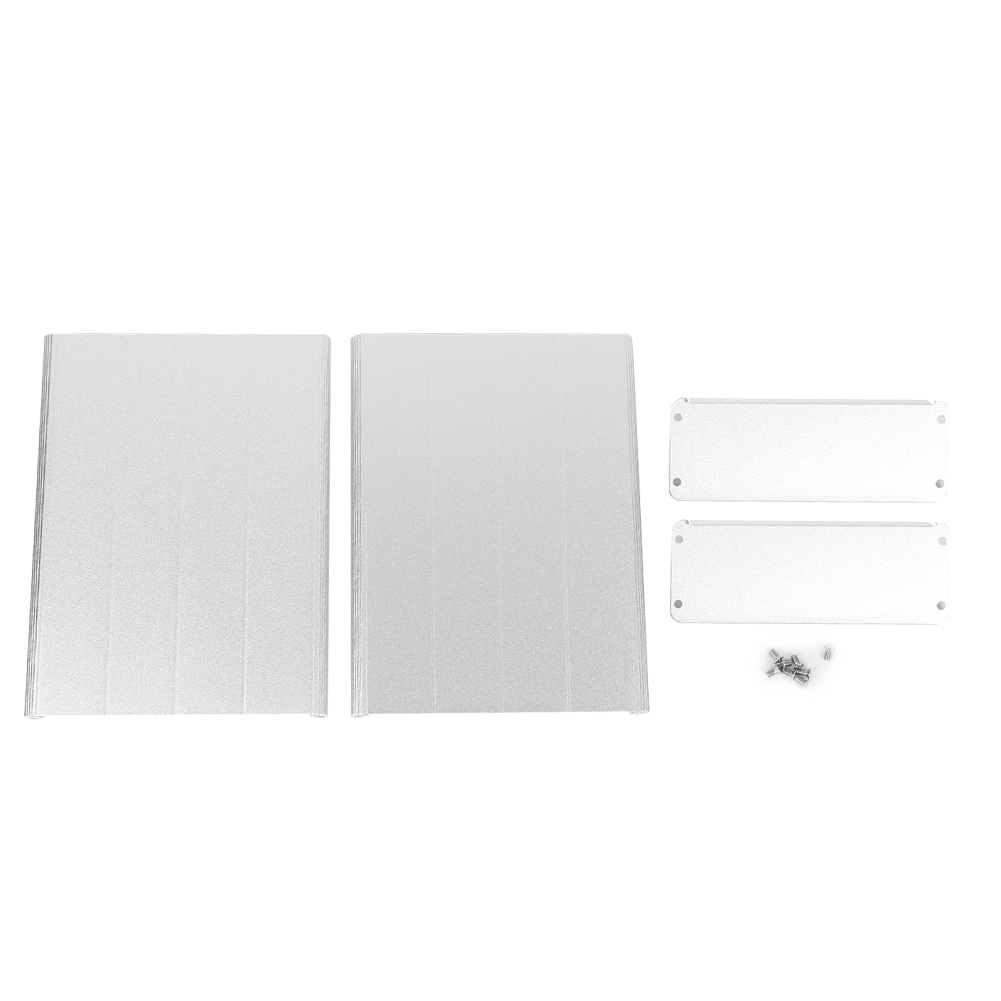Decoder Aluminum Alloy Box Electrical Circuit Board Housing Sand Silver 45 x 122 x 160mm