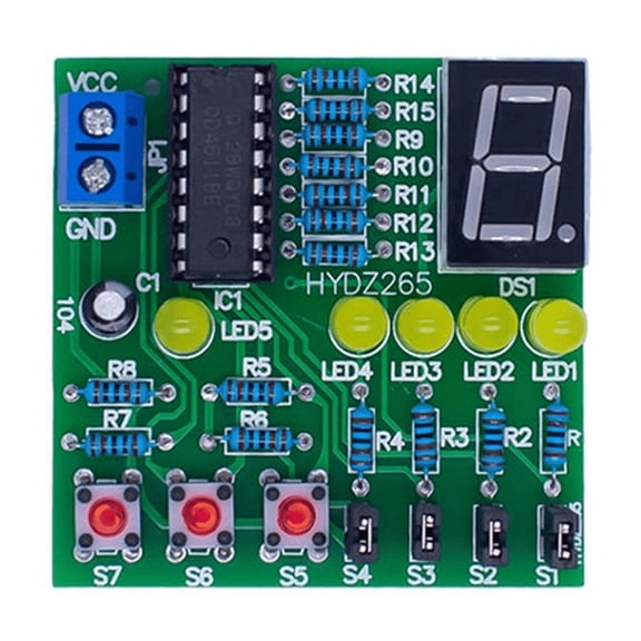 Decoding Display Electronic Manufacturing Loose Parts Training and Teaching Kit DIY Welding Matching Skills Simulation