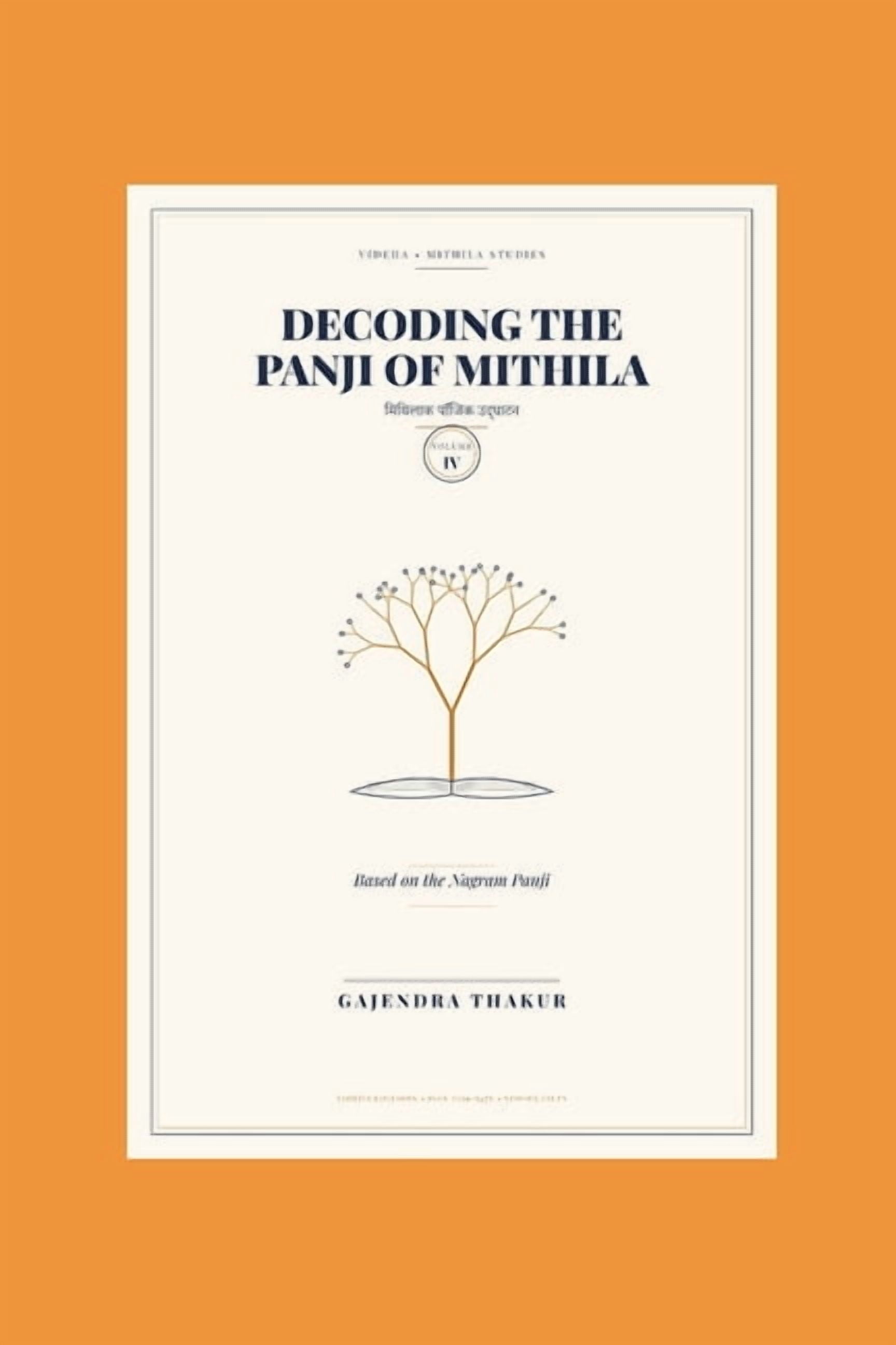 Decoding the Panji of Mithila Decoding the Panji of Mithila Volume IV: Based on the Nagram Panji, (Paperback)