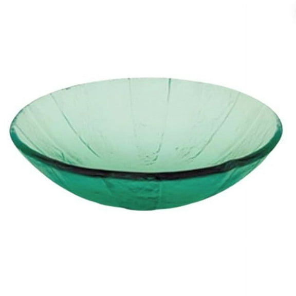 Decolav Green Pinwheel Art Glass Vessel Sink1090-GR