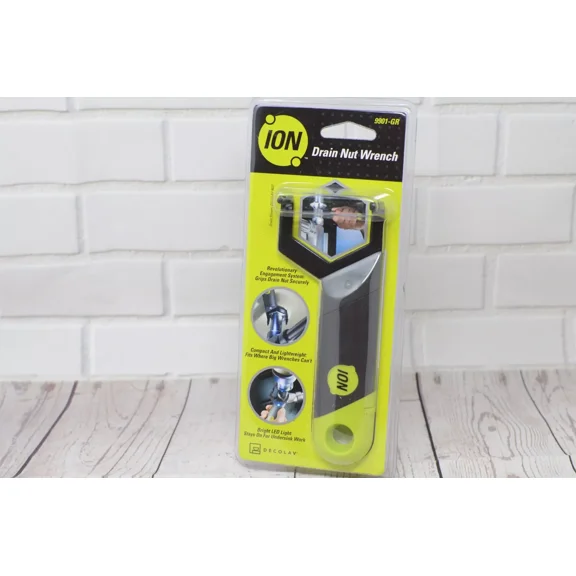 Decolav Ion Drain Nut Wrench 9901-Gr Telesoping Handle Bright Led Light