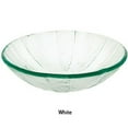 thumbnail image 1 of Decolav White Pinwheel Art Glass Vessel Sink 1090-WH, 1 of 1