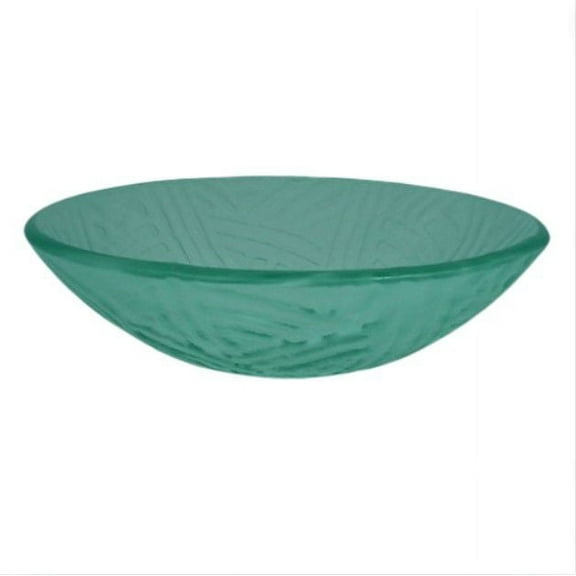 Decolav White Rainbow Art Glass Vessel Sink Bathroom Vanity Bowl 1080-WH