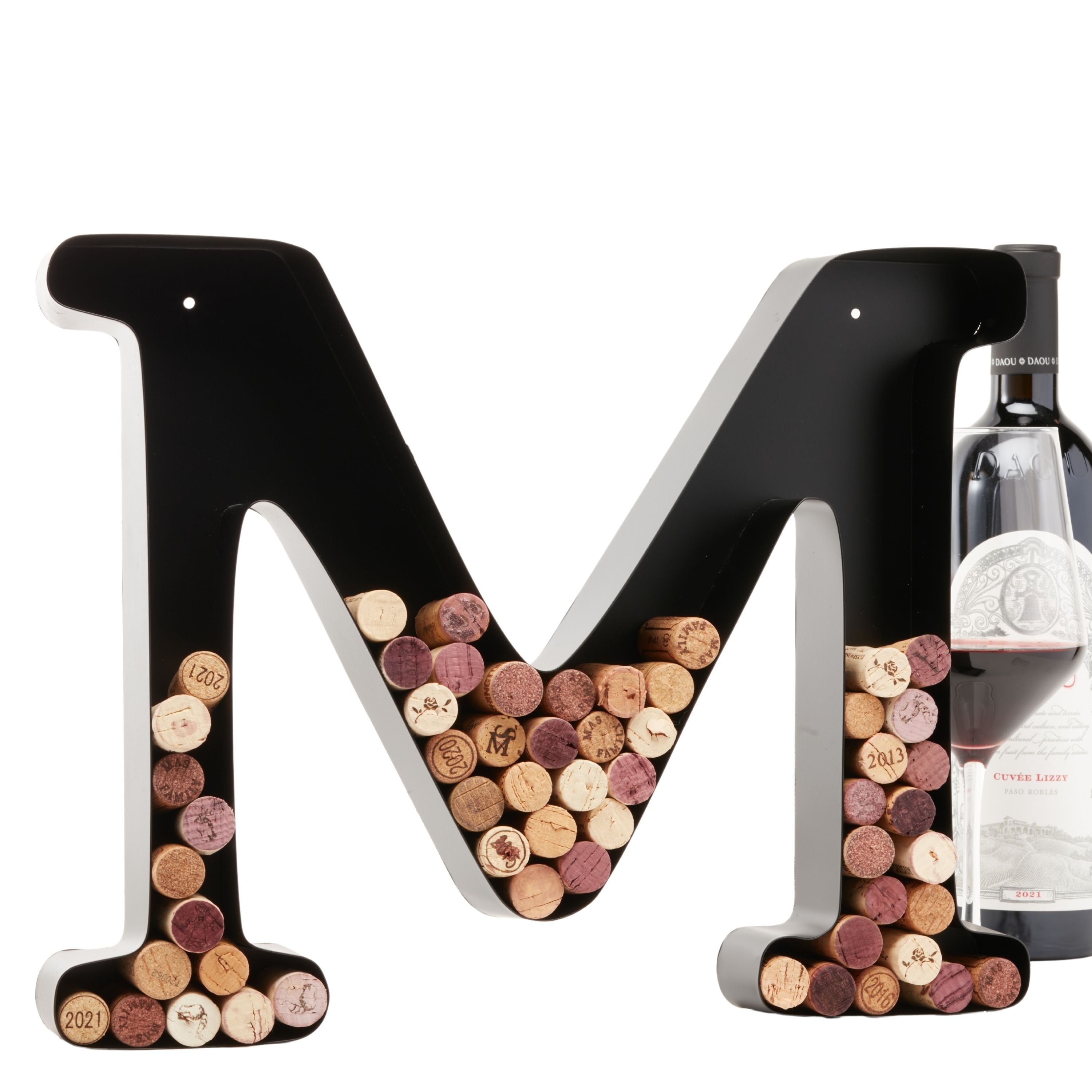 Decomil Wine Cork Holder A Z Letter M Decorative Wine Letters Cork Holder M Wall Art Cork Holder Decor M