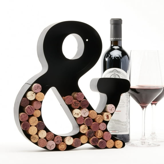 Decomil Wine Cork Holder (&) | Decorative Wine Letters Cork Holder (&) | Wall Art Cork Holder Decor (&)
