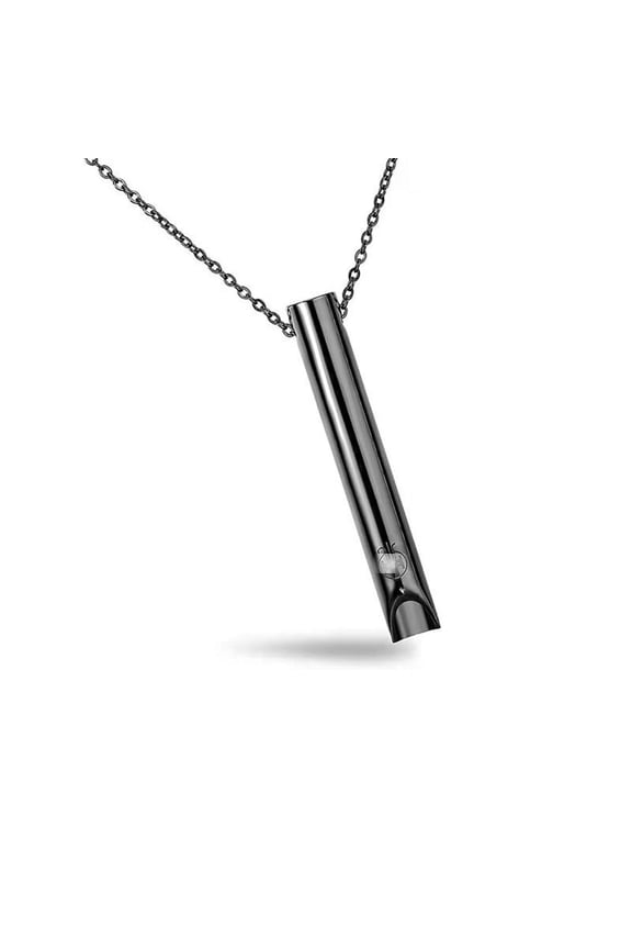 Decompression Necklace Stainless Steel Meditation Mindfulness Pendant Europe and America style Breathing Necklace