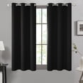thumbnail image 1 of ZOPZO 1 Piece Blackout Curtain, Thermal Insulated Window Drapes, 42Wx45L inch, Black, 1 of 7