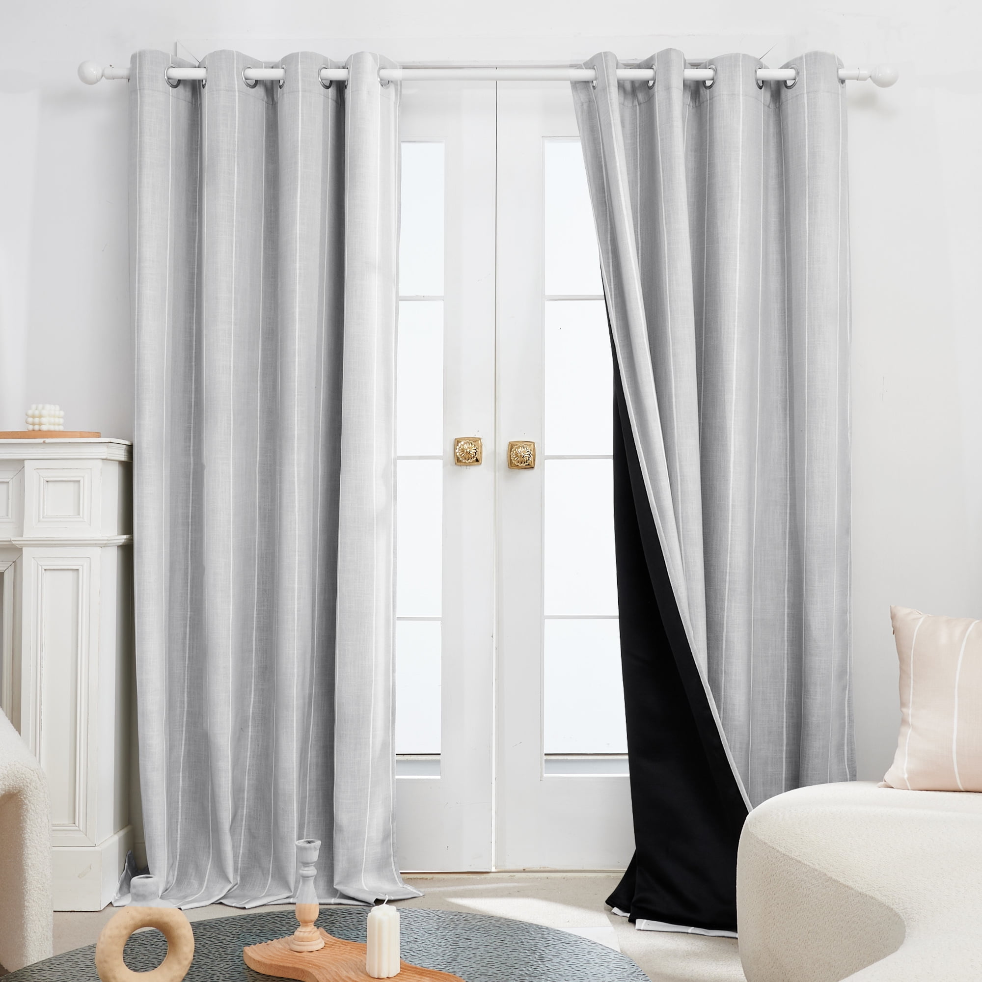 Deconovo Blackout Curtains Room Darkening Grommet Solid Curtain for ...