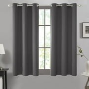 Deconovo Blackout Curtain for Indoor Use, Noise Reducing, Dark Gray, 42W x 63L Inch, Room Darkening Thermal Insulated Curtain, 1 Panel