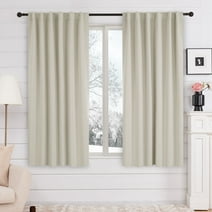 Deconovo Rod Pocket Sheer Curtains window curtains for Kid’s Room 52x54 ...
