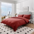 thumbnail image 1 of Deconovo Microfiber Bedding Sheet Set, Brushed Soft Bed Sheets for Home, Queen, Burgundy, 4 Piece, 1 of 8