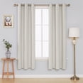 thumbnail image 1 of Deconovo Room Darkening Curtains Noise Reducing, 2 Panels, Light Beige, 42W x 72L Inch, Energy Saving Thermal Insulated Blackout Drapes for Bedroom, 1 of 9