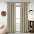 thumbnail image 1 of Deconovo Beige Room Darkening Curtains 84 inches Long, Rod Pocket Window Treatments for Living Room, 52"W x 84"L, 2 Panels, 1 of 10