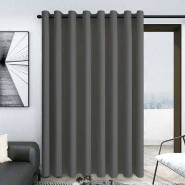 Deconovo Blackout Curtain 100x95 Inch Light Gray for Adult Indoor
