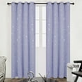 thumbnail image 1 of Deconovo Blackout Curtains for Living Room-Grommet Thermal Insulated Curtains with Silver Dots Printed Pattern(52W x 84L inch, Light Purple, 2 Panels), 1 of 7